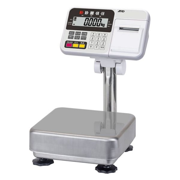 内蔵プリンタ付防塵・防水台秤<JCSS校正付>《秤量10kg最少表示0.001kg》 HW10KCP-JA-00J00 1台（直送品）
