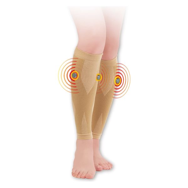 セルヴァン 磁気サポーター(ふくらはぎ用) 25490800 42152000(ベージュ)2マイ 1組（直送品）