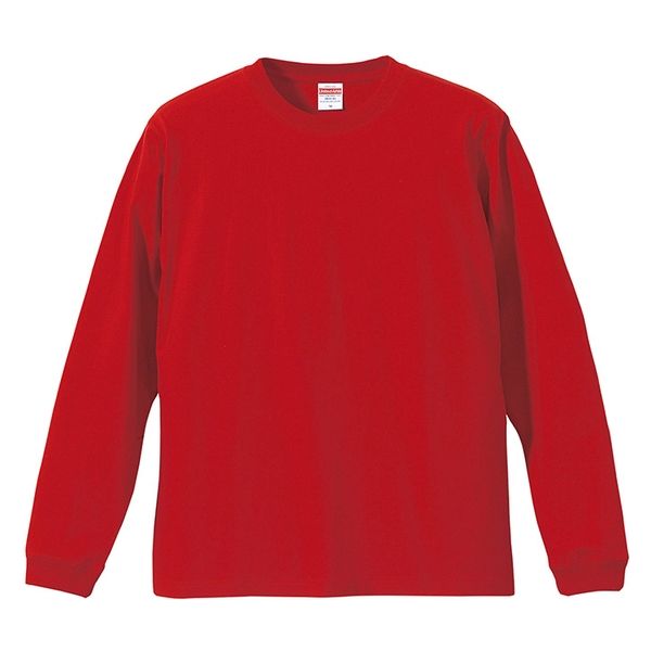 United Athle 5011 5.6オンス ロングスリーブ Tシャツ XL レッド 00792909 1枚（直送品）