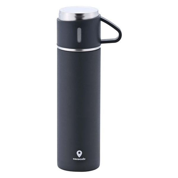 カクセー コップ付き真空二重ボトル 450ml CC-23 1個（直送品