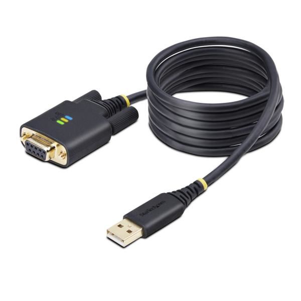 シリアル変換ケーブル クロス USB-A - RS232C 2m オス-メス