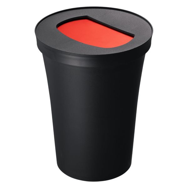 新輝合成 ゴミ箱 7L ゲーミングペール プッシュ レッド 451322 1