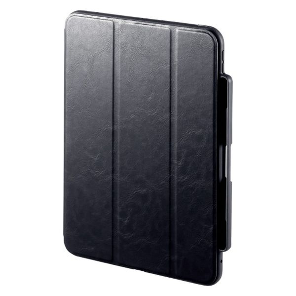 サンワサプライ  iPad Air 11インチ（M2/2024）用タッチペン収納ポケット付きケース PDA-IPAD1714BK2（直送品）