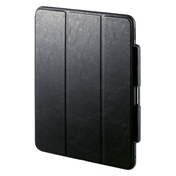 サンワサプライ  iPad Pro 13インチ（M4/2024）用タッチペン収納ポケット付きケース PDA-IPAD2014BK（直送品）