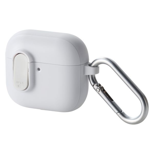 AirPods 4 ケース 用 耐衝撃 衝撃吸収 フタ開閉ロック機能 ホワイト AVA-AP06TSLWH エレコム 1個（直送品）