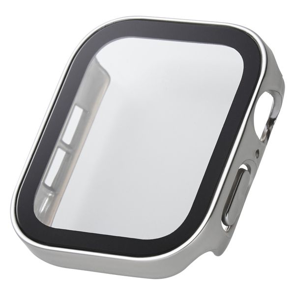 アップルウォッチ カバー SE/Series6/5/4[44mm] フルカバー シルバー AW-23DFCGESV エレコム 1個（直送品）