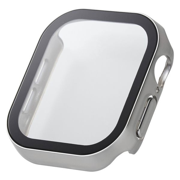 アップルウォッチ カバー Series10[42mm] フルカバー シルバー
