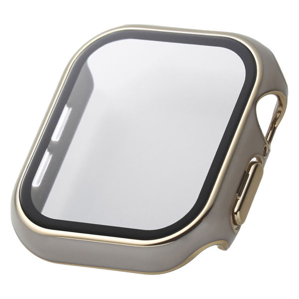 アップルウォッチ カバー Series10[42mm] フルカバー グレージュ AW-24BFCGJGB エレコム 1個（直送品）