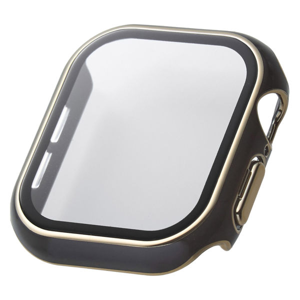アップルウォッチ カバー Series10[42mm] フルカバー チャコールグレー AW-24BFCGJGY エレコム 1個（直送品）