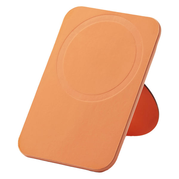 スマホスタンド MagSafe iPhone用 マグネット 簡単脱着 軽量 薄型 オレンジ P-DSMSTCCDR エレコム 1個（直送品）