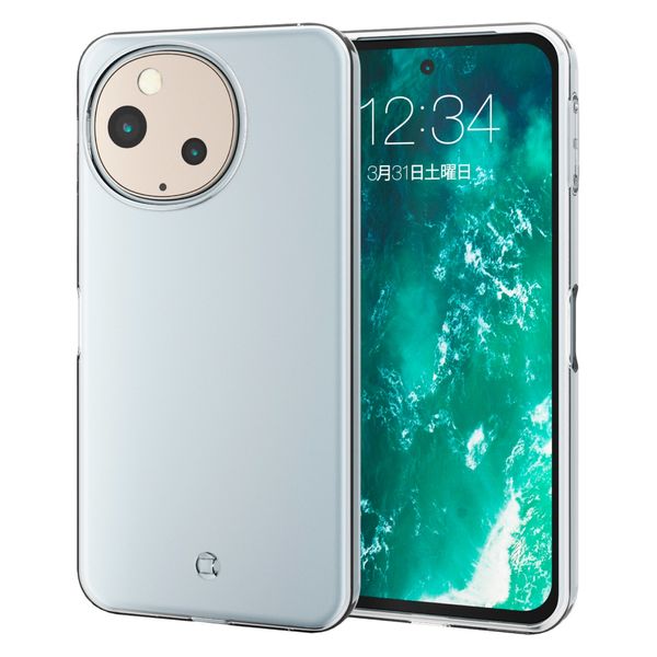 AQUOS sense9 SH-53E ケース ソフト 衝撃吸収 薄型 クリア PM-S244UCTCR エレコム 1個（直送品）