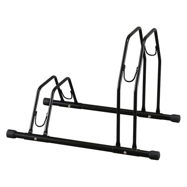 アイリスオーヤマ 自転車スタンド BYS-2-R ブラック 1台（直送品