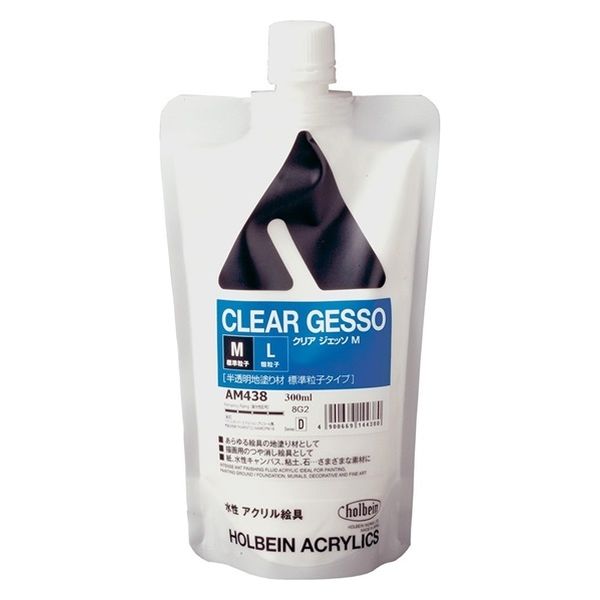 ホルベイン アクリル絵具下地材 クリア ジェッソ M 300ml AM438