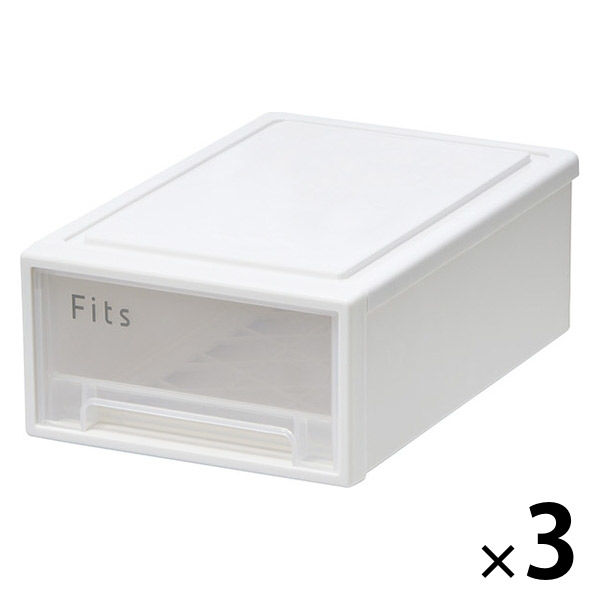 【未使用品・8個】フィッツ FITS 収納ケース ミニ BOX 天馬 ボックス 小物収納】天馬 フィッツケース 27ー18 ホワイト/クリア 幅18.4