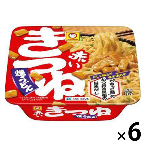 マルちゃん 赤いきつね焼うどん 102g/カップ麺 1セット（1個×6