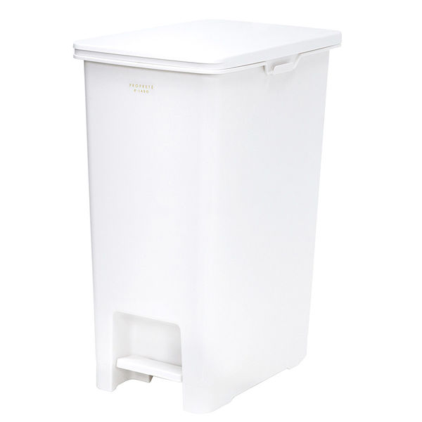 ニオイ密閉 分別ゴミ箱 45L フラップ式 ホワイト キャスター付き Amazon｜ライクイット (likeーit) フタ付きゴミ箱 防臭 キッチン