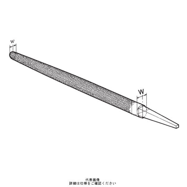 ツボサン 鉄工ヤスリ 150 丸 中目 MA15002 1本（直送品）