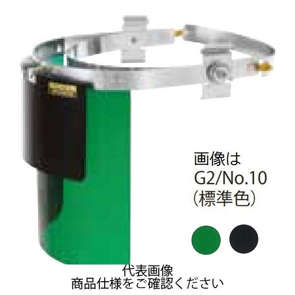 理研化学 ヘルメット装着用ダブル防災面 円筒型 350金具(野球帽型用) G 370WVG2/#11 1セット(2個)（直送品）