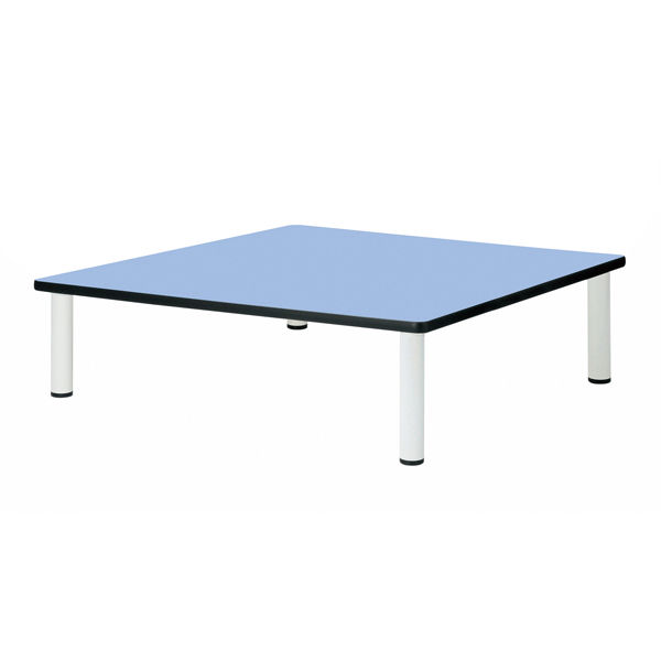 三和製作所 多目的テーブル 正方形 ブルー 高さ580 00260439（直送品）