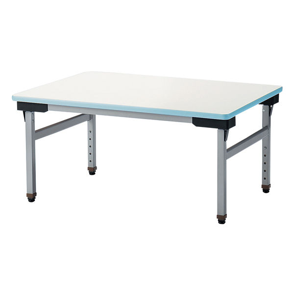 三和製作所 教育施設向けテーブル ブルー 幅900 00260470（直送品）