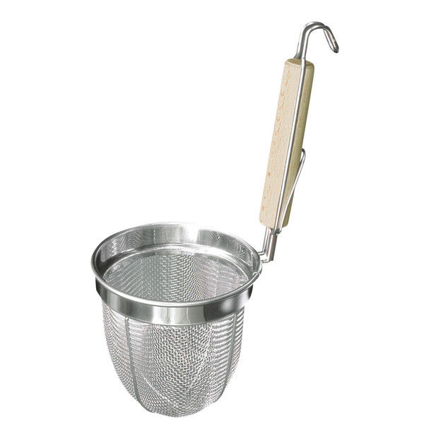 10個　てぼ　強力ローズ柄　うどんてぼ　丸底　ステンレス　18-8 SA18-8ローズ柄 うどんてぼ 1個 TKG 【通販モノタロウ】