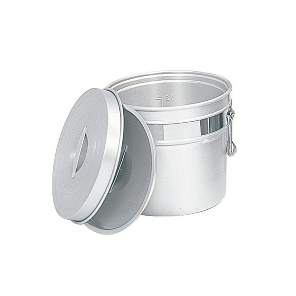 オオイ金属 アルマイト 段付二重食缶 246-R 8L（φ265×H260） 7782100（取寄品） - アスクル