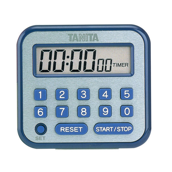 タニタ デジタルタイマー 100時間計 TD-375-BL ブルー 0406000（取寄品）