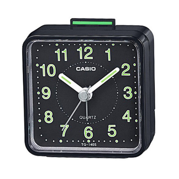 CASIO（カシオ）クオーツ式 小型 置き時計 [ステップ アラーム] 幅62×奥行33×高さ62mm TQ-140S-1JF 1個（取寄品）