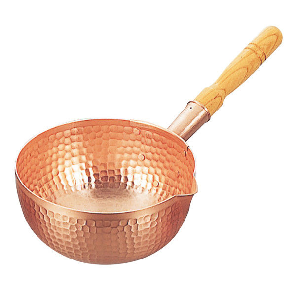 丸新銅器 銅 片手 ボーズ鍋 21cm 3027100（取寄品） - アスクル