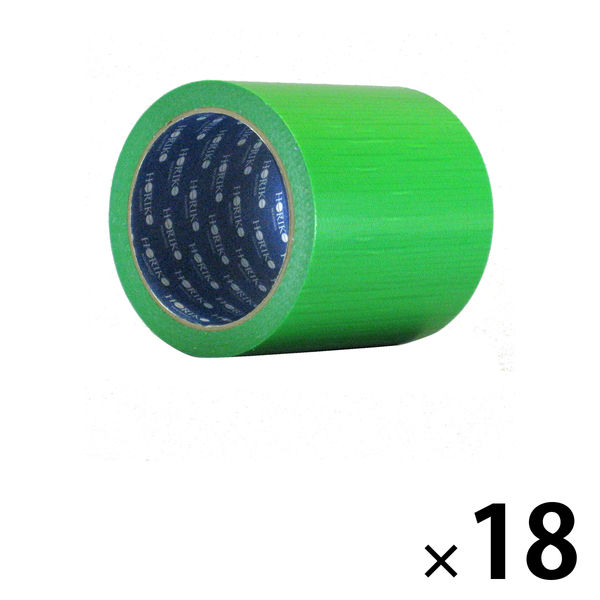 【養生テープ】ホリコー 養生番長 緑 幅100ｍｍ×長さ25ｍ YT-301 1箱（18巻入）
