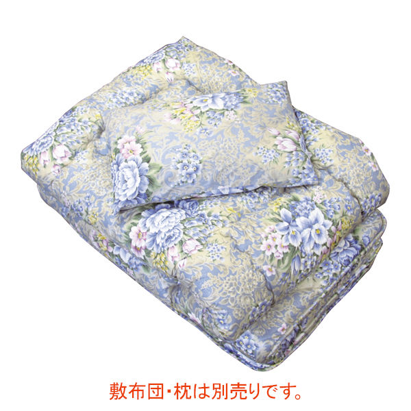 三和製作所 布団 花柄ブルー 00001269 4点セット（直送品）
