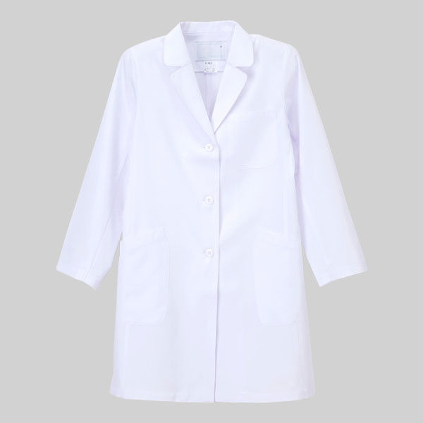 ナガイレーベン 女子シングル診察衣 KEX-5190 ホワイト S 医療白衣 1枚（取寄品）