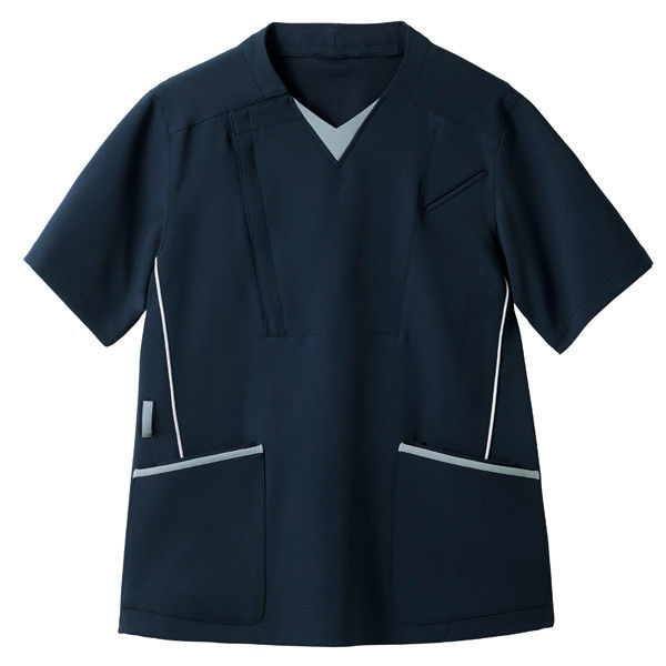 サーヴォ（旧サンペックスイスト） 男女兼用スクラブ MSCU-1805 ネイビー SS 医療白衣 1枚（取寄品）