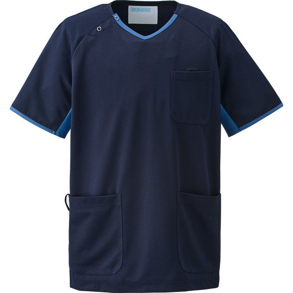 スクラブ L 新品 KAZEN スクラブ(男女兼用) 983-11 SS 1枚 スクラブ（直送品