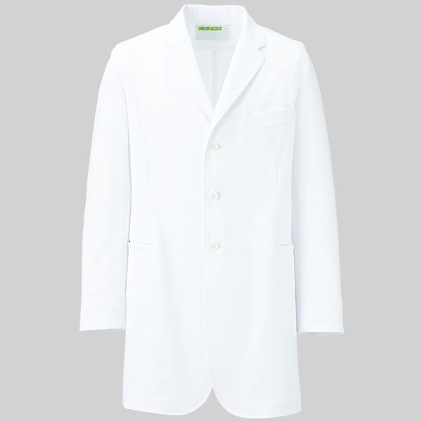 KAZEN（カゼン） メンズ診察衣 KZN113 ホワイト LL 医療白衣 1枚（直送品）