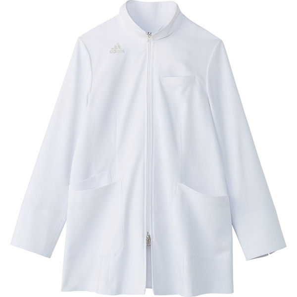 アディダス レディスドクターハーフコート SMS203 ホワイト M KAZEN（カゼン） 医療白衣 1枚（直送品）