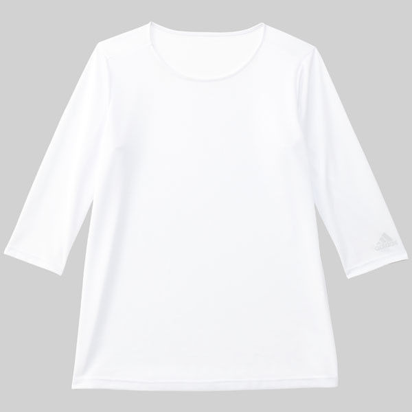 アディダス インナーTシャツ（男女兼用） SMS900 ホワイト L KAZEN（カゼン） 医療白衣 1枚（直送品）
