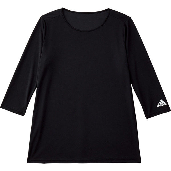 アディダス インナーTシャツ（男女兼用） SMS900 ブラック M KAZEN（カゼン） 医療白衣 1枚（直送品）