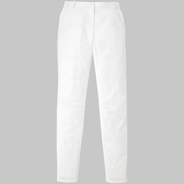 YUKISABURO WATANABE レディススリムストレートパンツ YW34 ホワイト LL KAZEN（カゼン） 医療白衣 1枚（直送品）