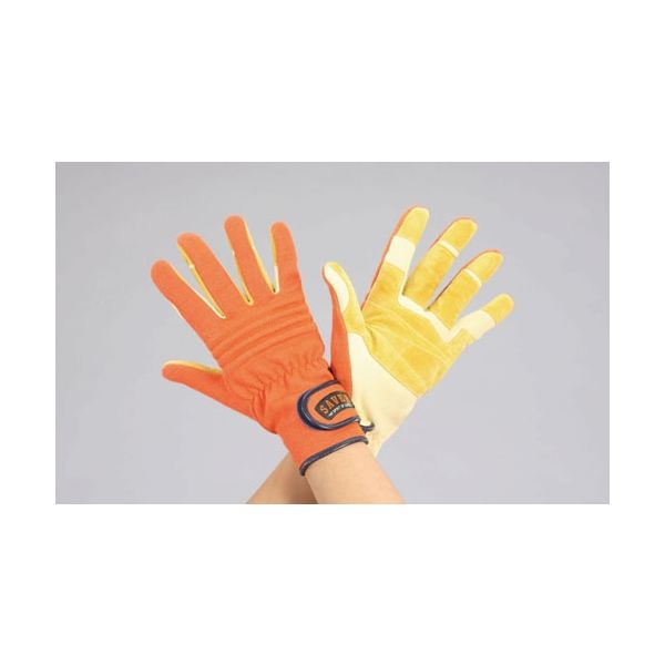 エスコ [L] 手袋(レスキュー/豚革・ケブラー) EA354K-6 1双（直送品）
