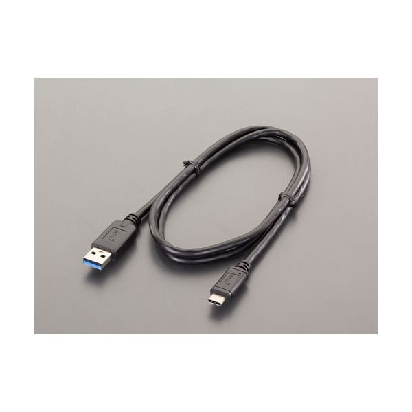 エスコ（esco） 1.0m USBケーブル（CAタイプ） 1セット（2本：1本×2個） EA764AC-31（直送品）