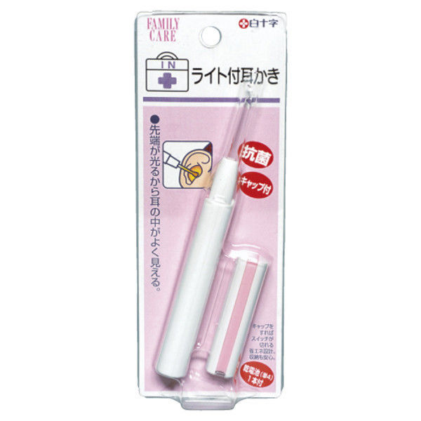 白十字 FCライト付耳かき 46336 1箱（9個入） 23-7392-00（直送品）