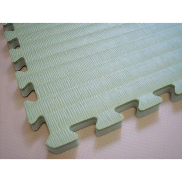 三和製作所 ジョイントクッション「和み」畳柄 90cm角 1枚 グリーン