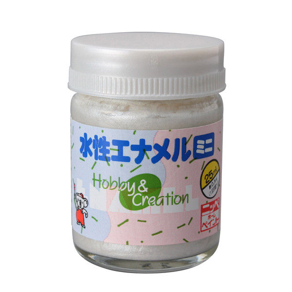 ニッペホームプロダクツ 水性エナメルミニ 25ml パールシルバー 49365580 1セット（6個入）（直送品）