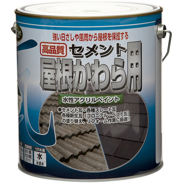 ニッペホームプロダクツ 水性セメント屋根かわら用 3kg 緑