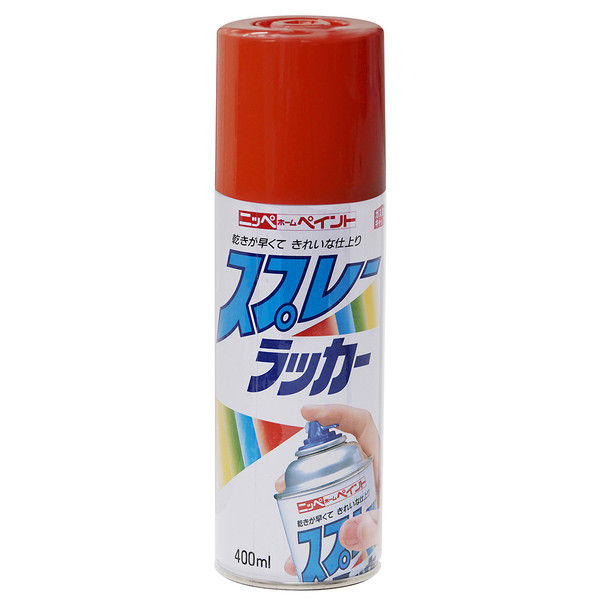 ニッペホームプロダクツ スプレーラッカー 400ml レッド 4976124251504 1セット（6本入）（直送品）