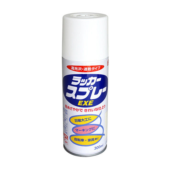 ニッペホームプロダクツ ラッカースプレーEXE 300ml ホワイト 4976124264139 1セット（12本入）（直送品）