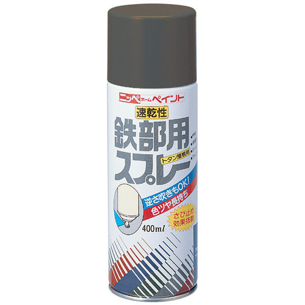 ニッペホームプロダクツ 鉄部用・トタン屋根用スプレー 400ml サニーレッド 4976124300103 1セット（6本入）（直送品）