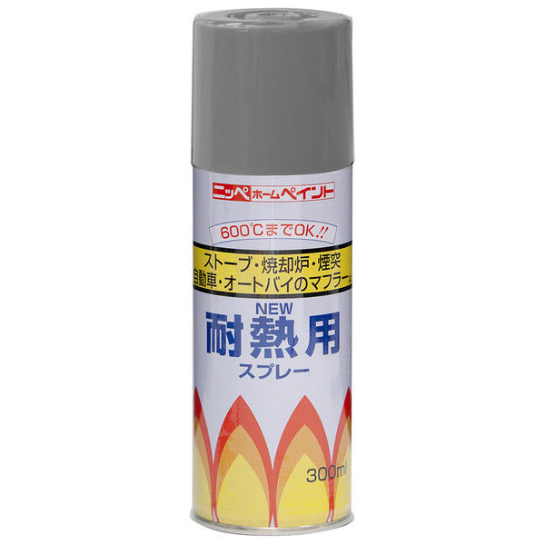 ニッペホームプロダクツ 耐熱用スプレー 300ml グレー 4976124310409 1セット（6本入）（直送品）