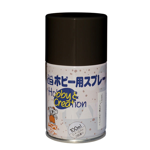 ニッペホームプロダクツ ミニホビースプレー 100ml ブラック 4976124410413 1セット（6本入）（直送品）